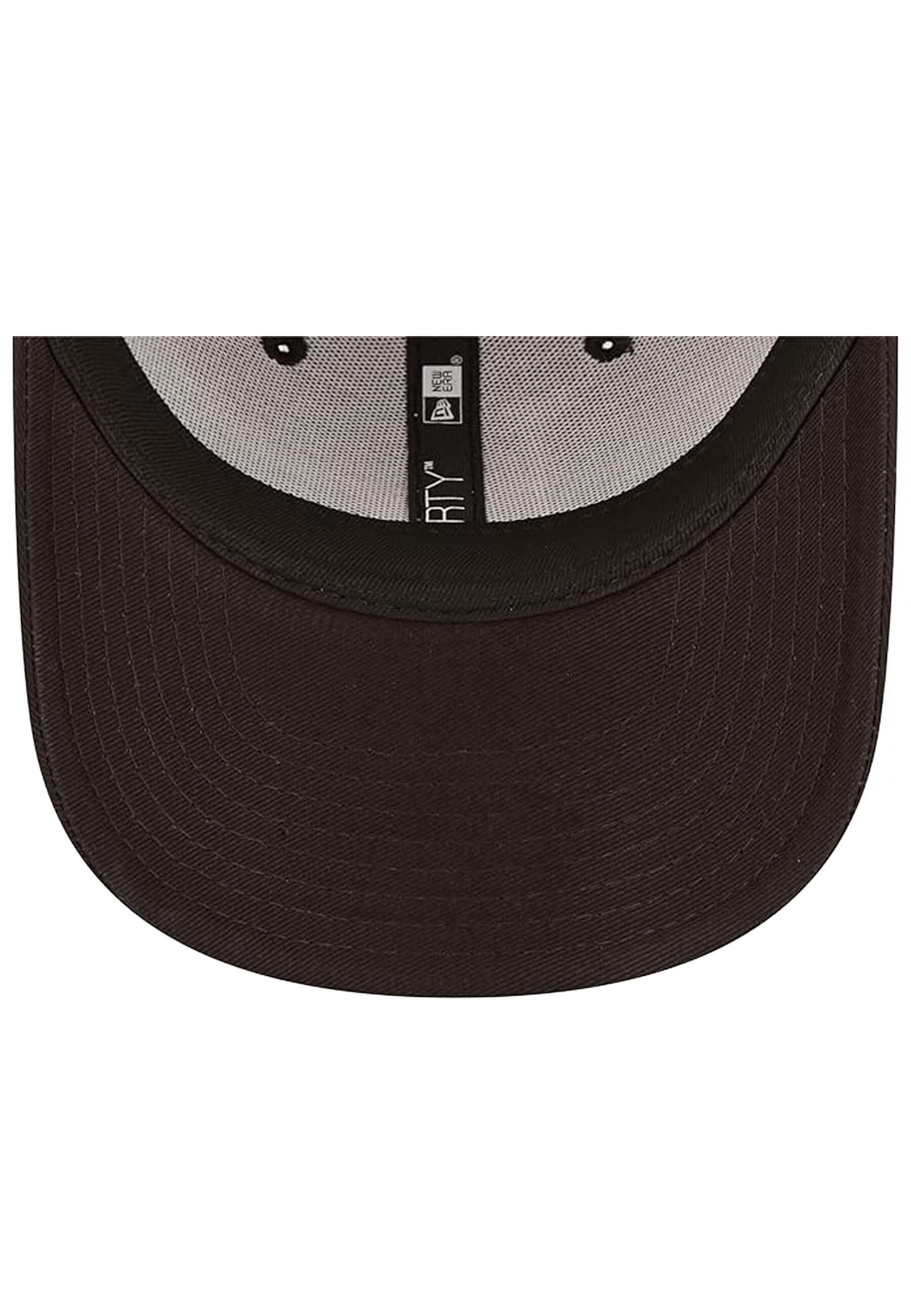 Casquette MLB Los Angeles Dodgers New Era League Essential 9Forty noir orange po 3/4