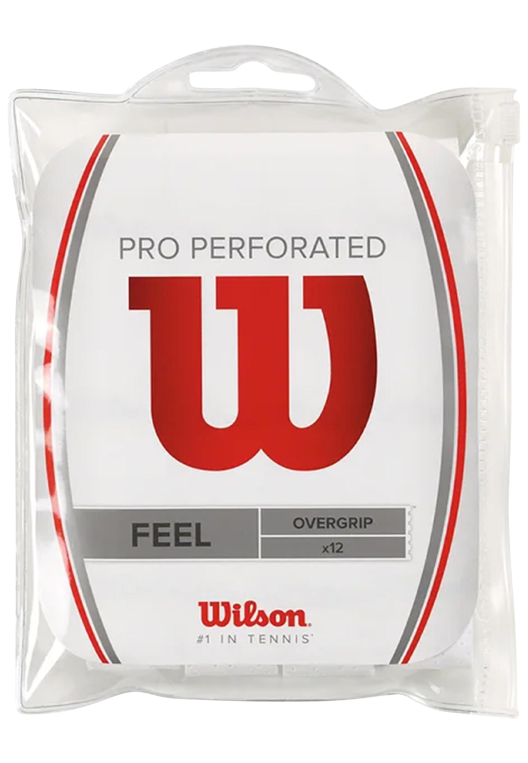 Wilson Pro Overgrip Perfurado 12pk Branco 2/7