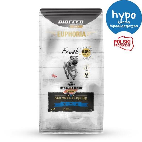 Karma dla psa BIOFEED hipoalergiczna średnie i duże rasy z łososiem 2 kg