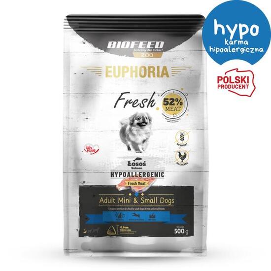 Karma dla psa BIOFEED hipoalergiczna mini i małe rasy z łososiem 500 g