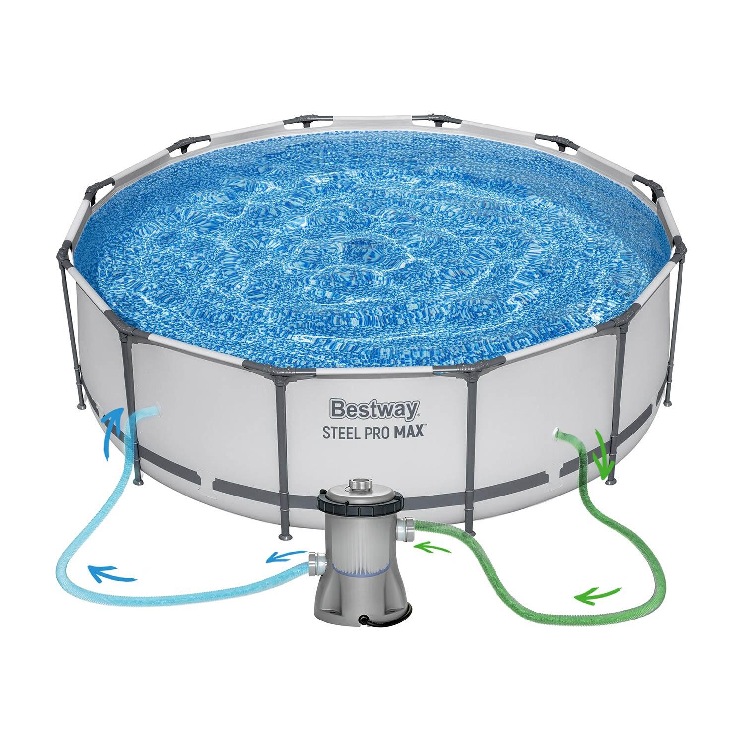 Bestway Steel Pro MAX Piscine ensemble ronde Ø 366 x 100 cm 7/7