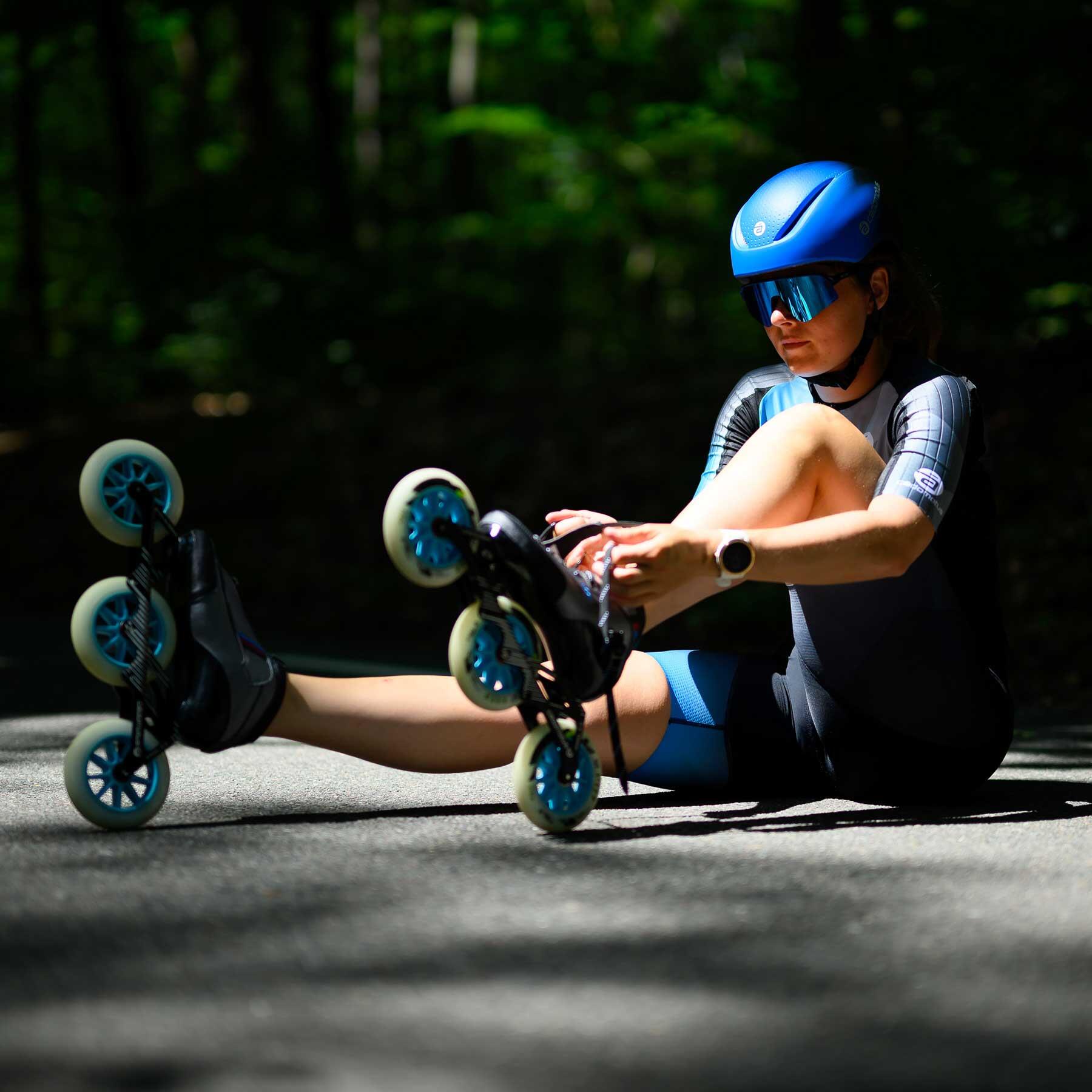 Alpha-3Y Casque de roller, patin vitesse et cyclisme Enfant et Junior | Rose 5/7