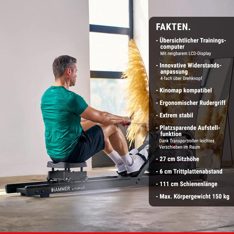 Aparat de vaslit pe apa Hammer RowFlow 10.0