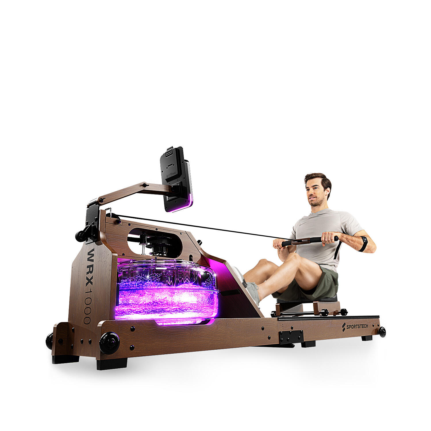 Sportstech Máquina de Remo WRX1000_WN | Pantalla LCD | Feedback LED | Plegable 3/6
