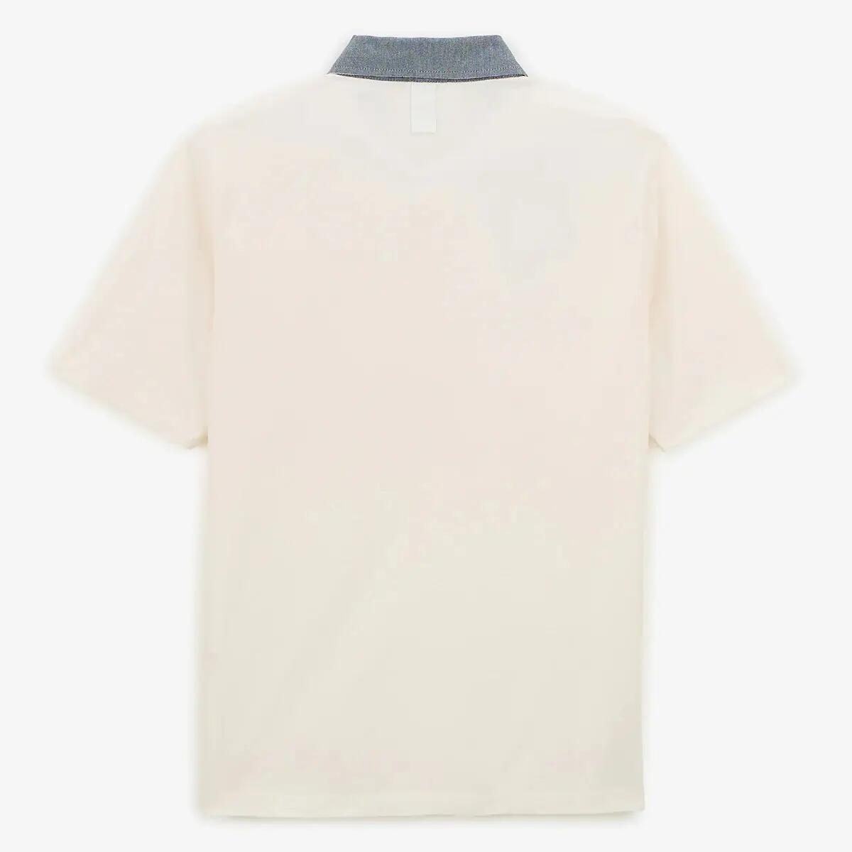 Polo Serge Blanco Broderie Coq 2/5
