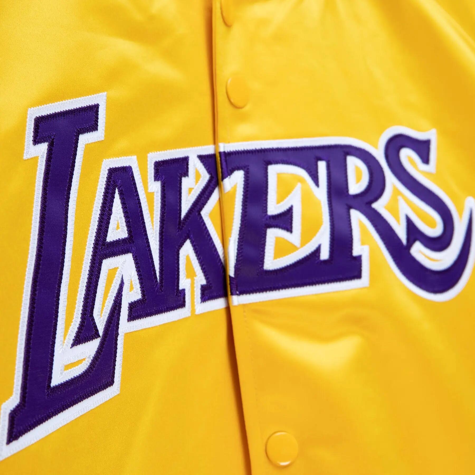 Veste de survêtement satin Los Angeles Lakers 3/3