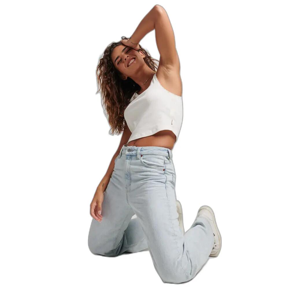 Weite Jeans aus Bio-Baumwolle, Frau Superdry 4/6