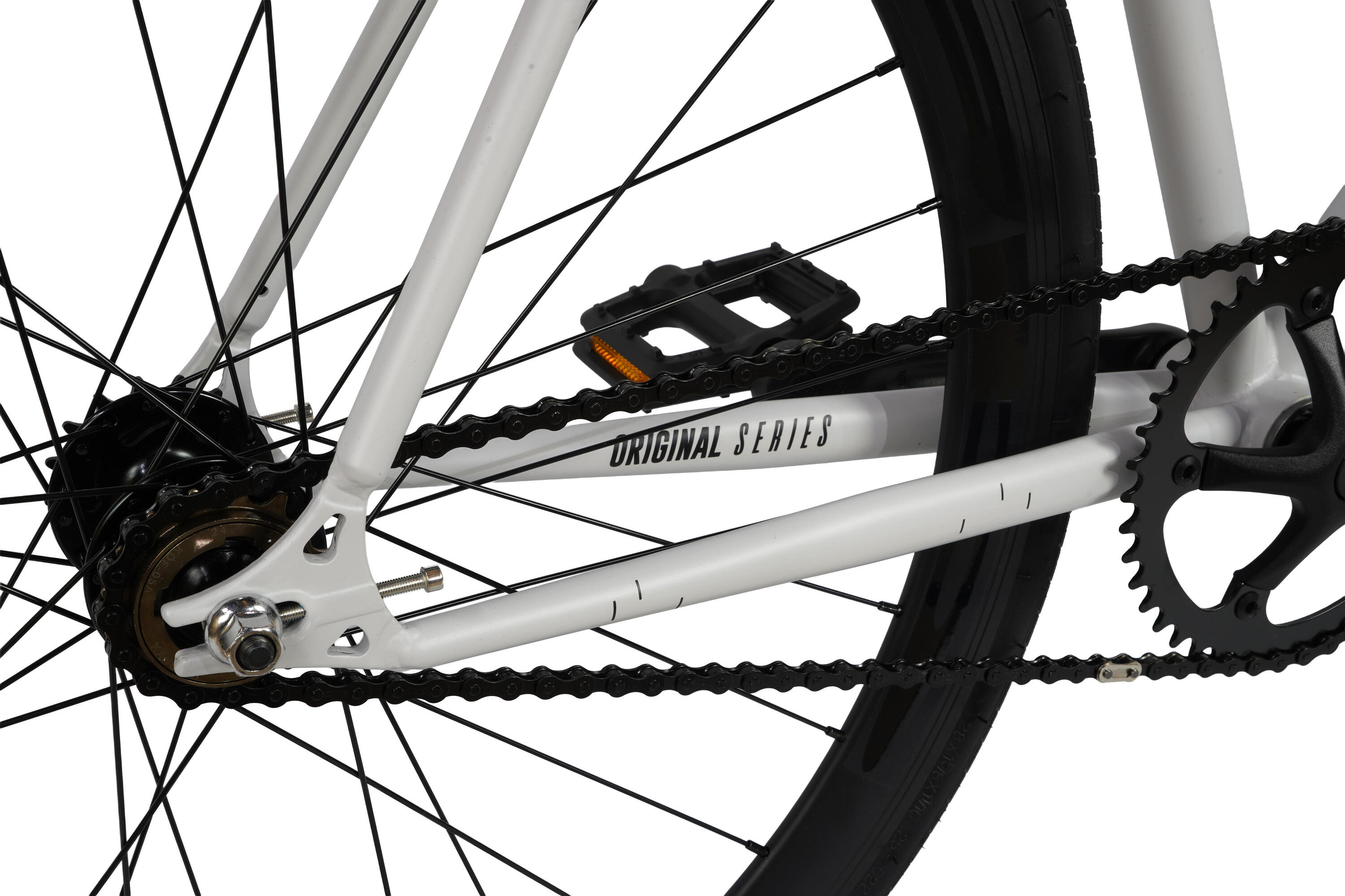 Fixiefiets Original Hi-Ten stalen frame 28" – Nardo Grey 7/7