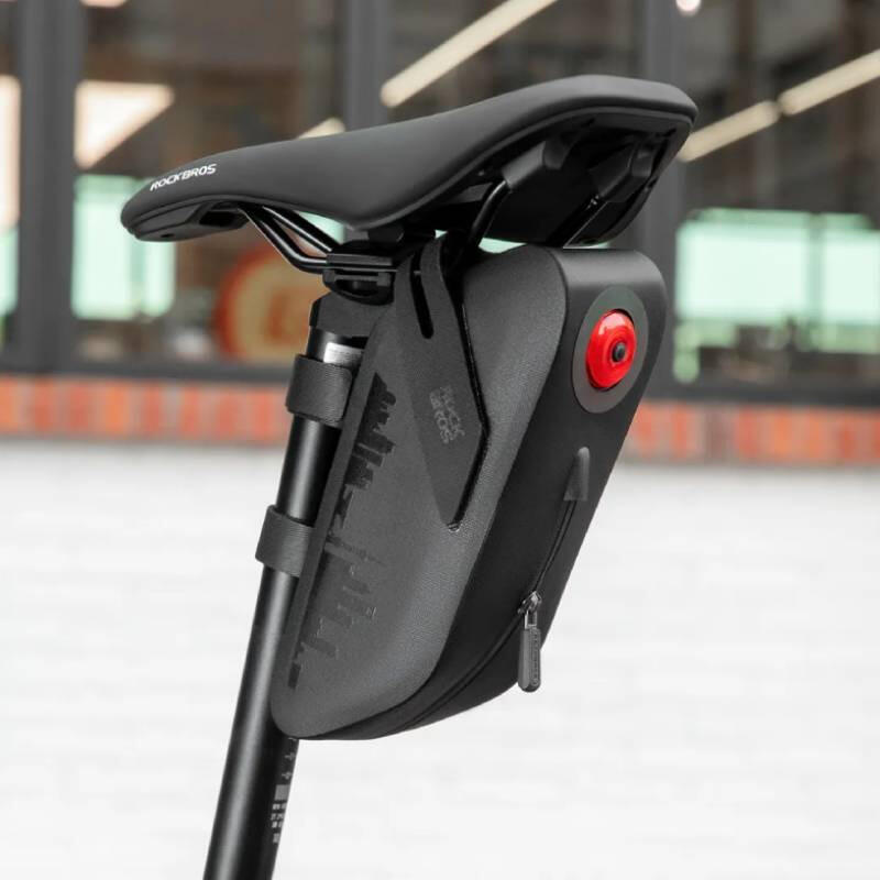 Sakwa podsiodłowa, torba rowerowa z tylną lampką LED Rockbros 30130088 6/7