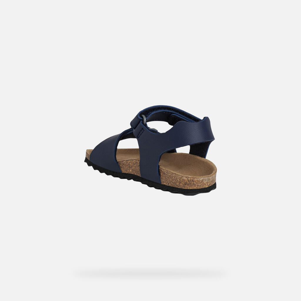 Sandales Bébé B SANDAL CHALKI BOY Bleu Marine/Rouge Foncé 4/7