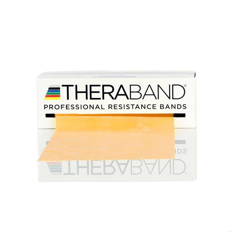 THERABAND Posilovací guma 5,5 m, zlatá, max. silná