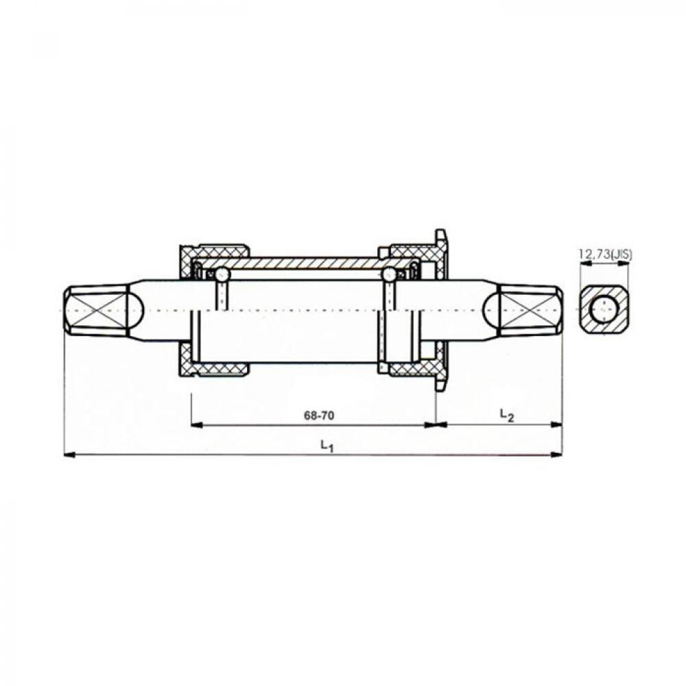 NECO trapas 127,5 - 68 mm BSA Alu-schalen 2/2