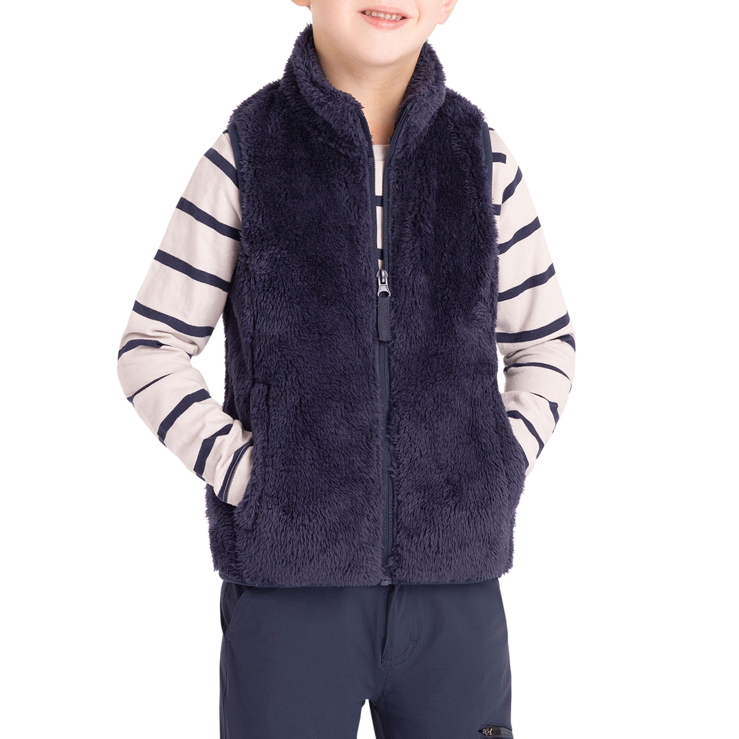 Trespass Porru - Unisex Fleece Gilet Navy 5/6 5/5