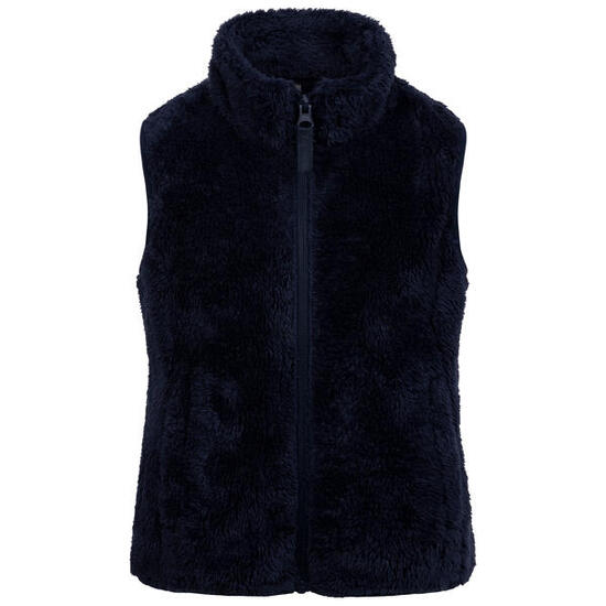 Gilet in pile - outdoor - unisex - 2 tasche - Porru - blu