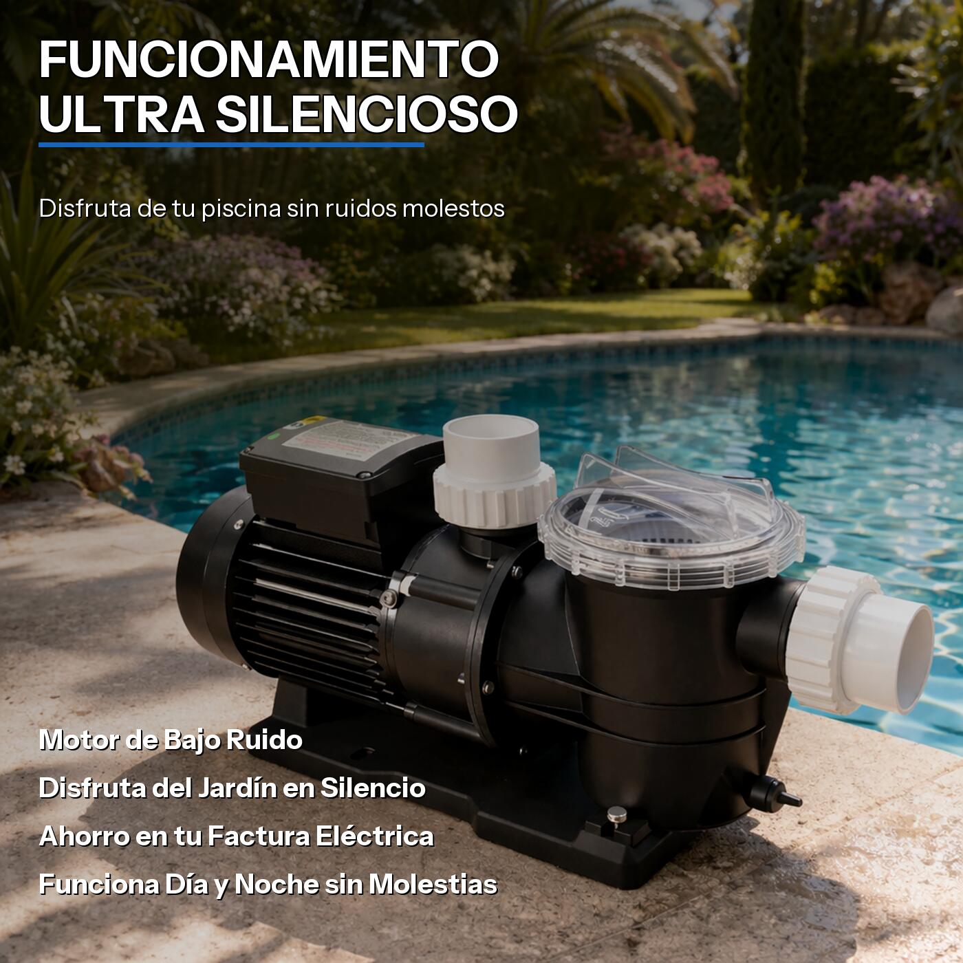 Nix Pool - Pompa per piscina X X 50M - 0.50 CV 3/7