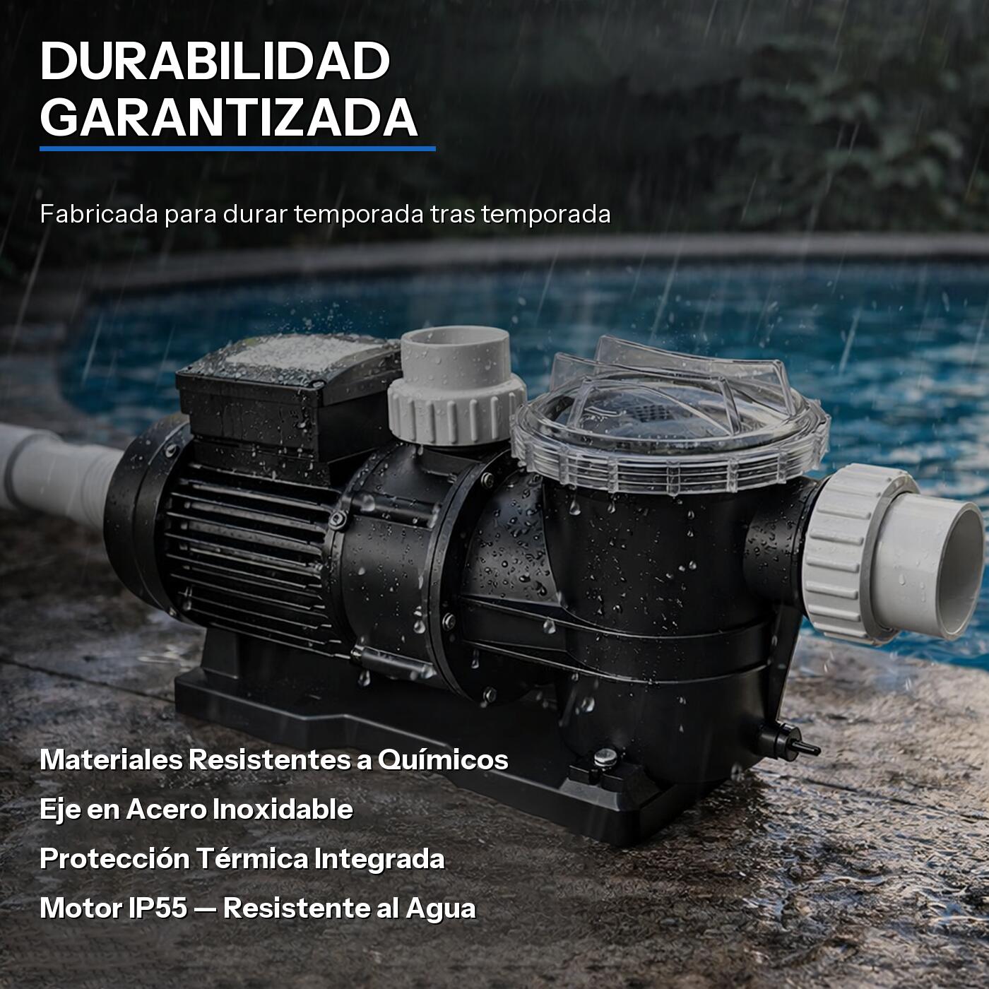 Nix Pool - Pompa per piscina X X 50M - 0.50 CV 5/7
