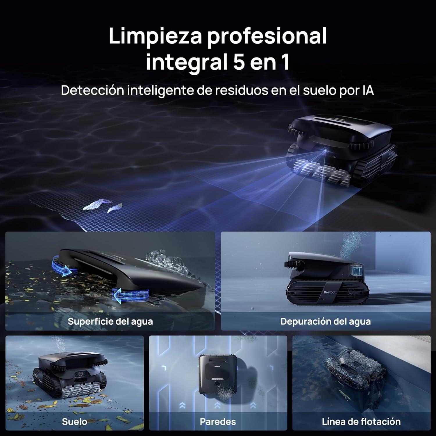 Beatbot - Robot limpiafondos de piscina AquaSense 2 Ultra 6/7