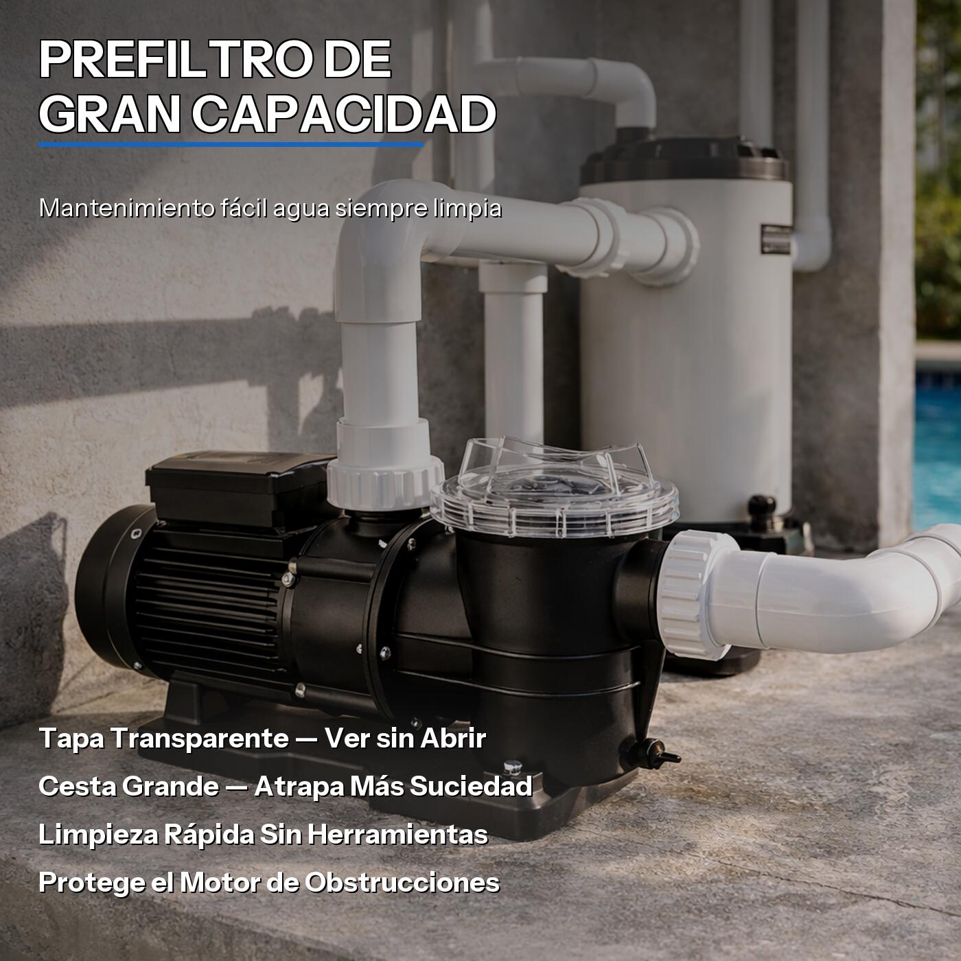 Nix Pool - Pompa per piscina X X 50M - 0.50 CV 6/7