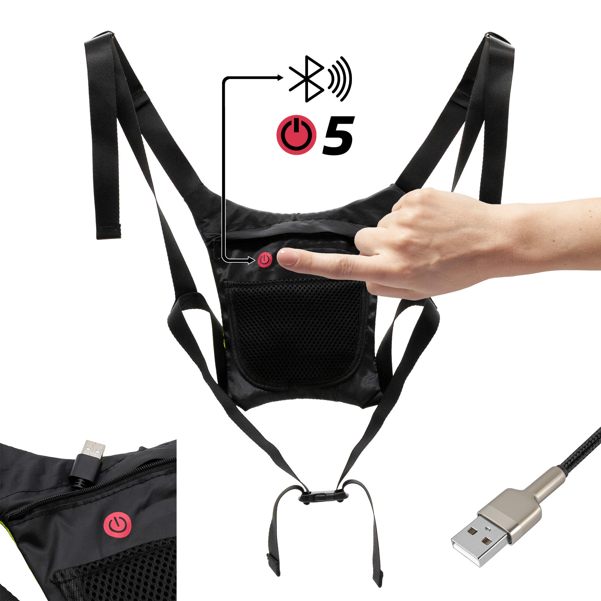 Chaleco con intermitentes EWC001 - Ewheel 5/5