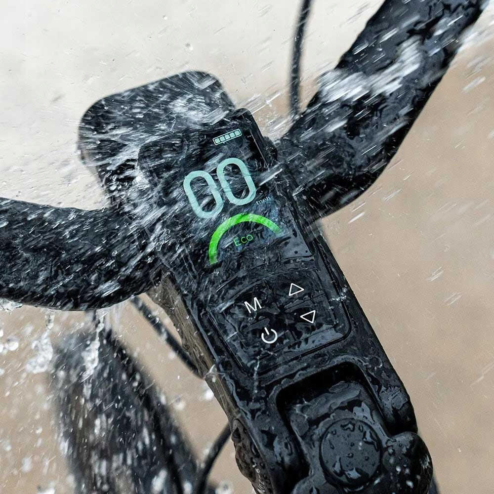 Rower elektryczny Fiido C700 miejski, kierunkowskazy, na pasku, światło 4/8