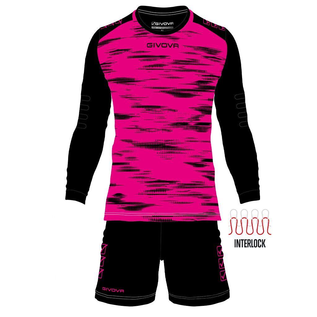 Set portar Givova fucsia-negru 2 piese