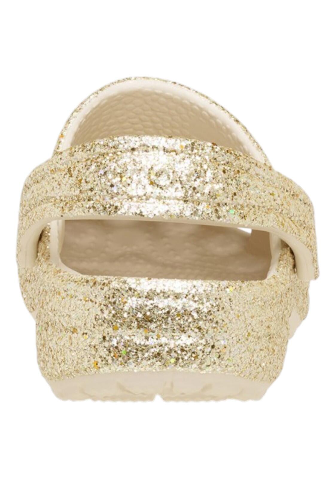 Sandały CROCS CLASSIC CHUNKY GLITT Złoty 6/6