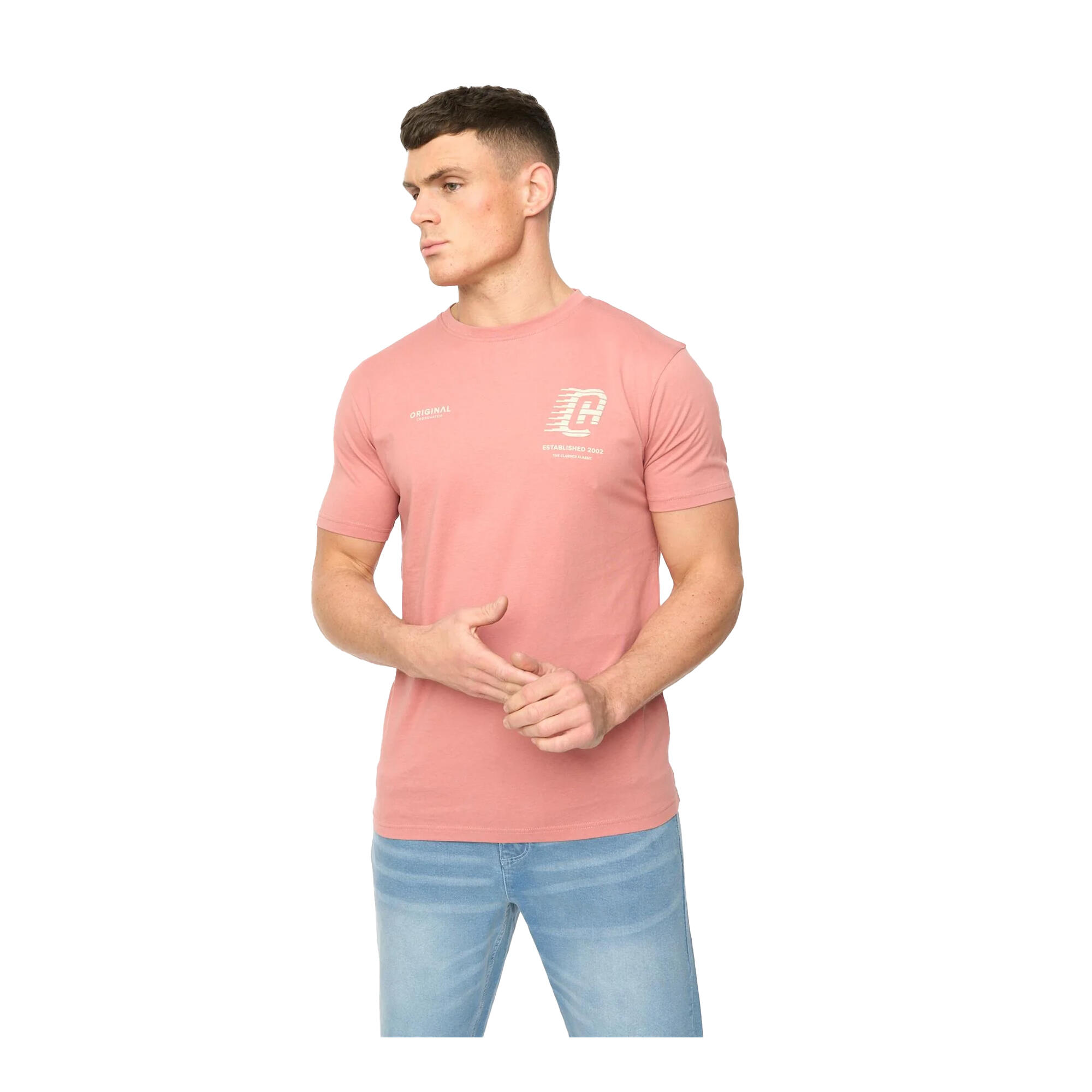 Crosshatch Mens Morville Cotton T-Shirt