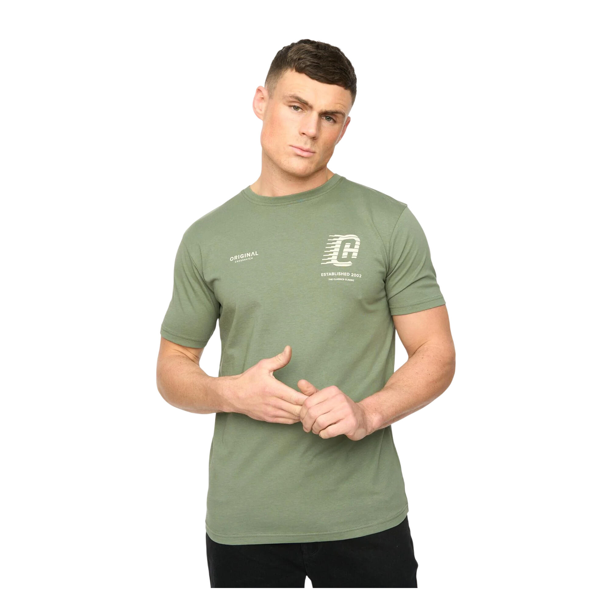 Crosshatch Mens Morville Cotton T-Shirt