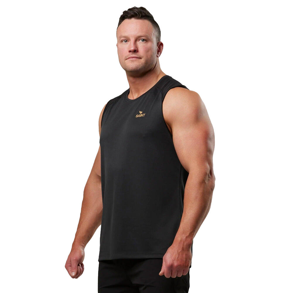 SA1NT Mens Sleeveless Training Tank Quick Dry Abrasion Resistant