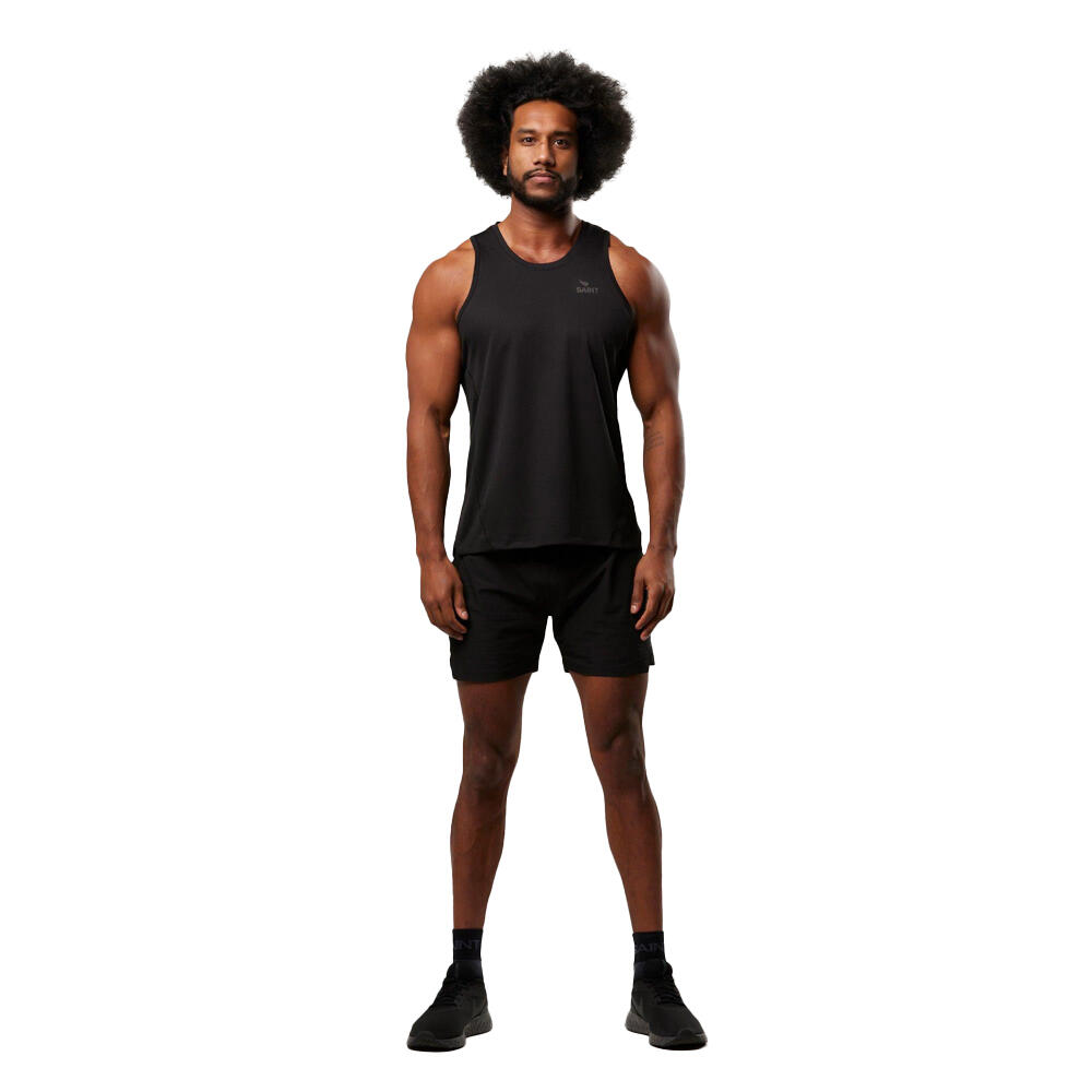 SA1NT Mens Run Singlet Moisture Wicking Quick Dry Activewear