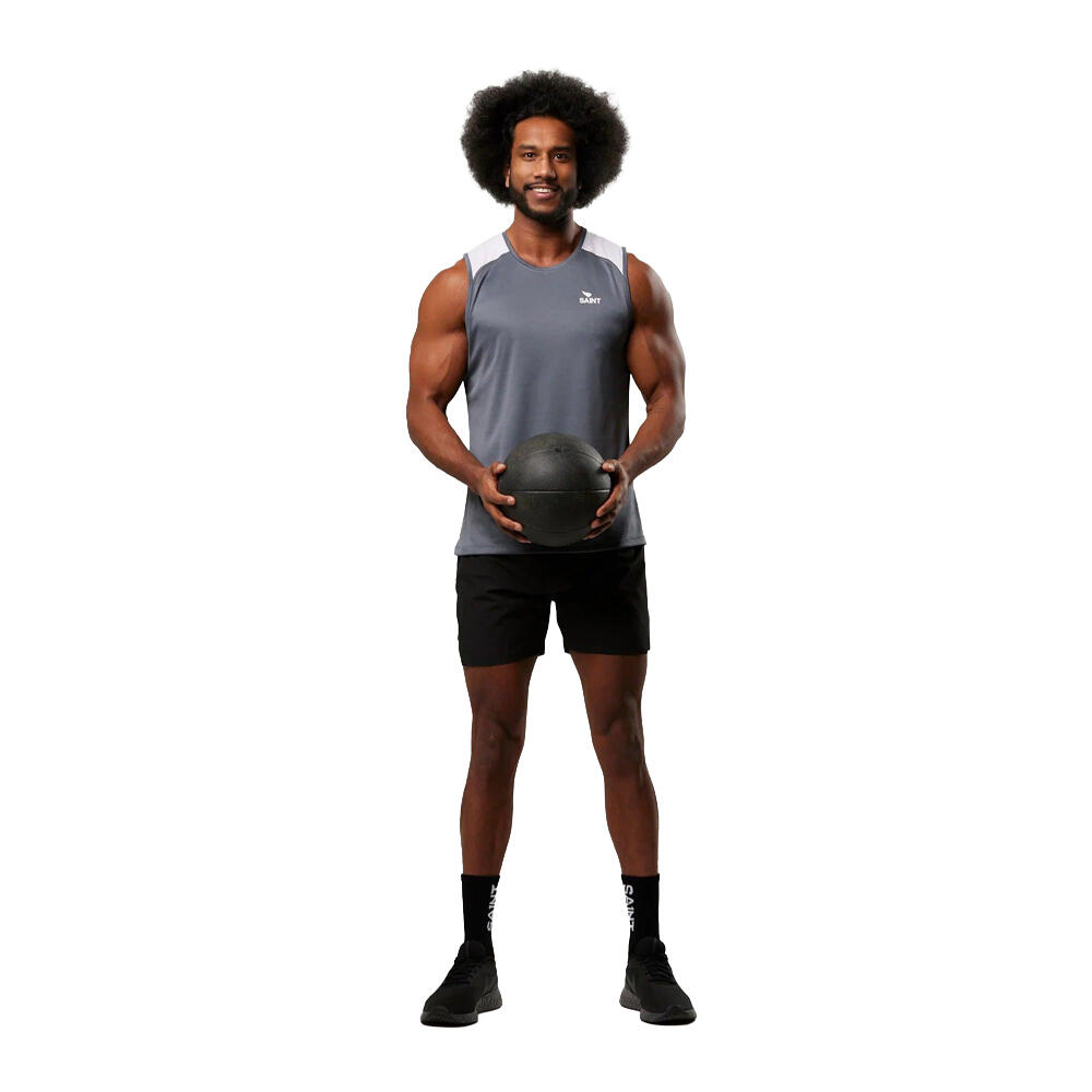SA1NT Mens Sleeveless Training Tank Quick Dry Abrasion Resistant