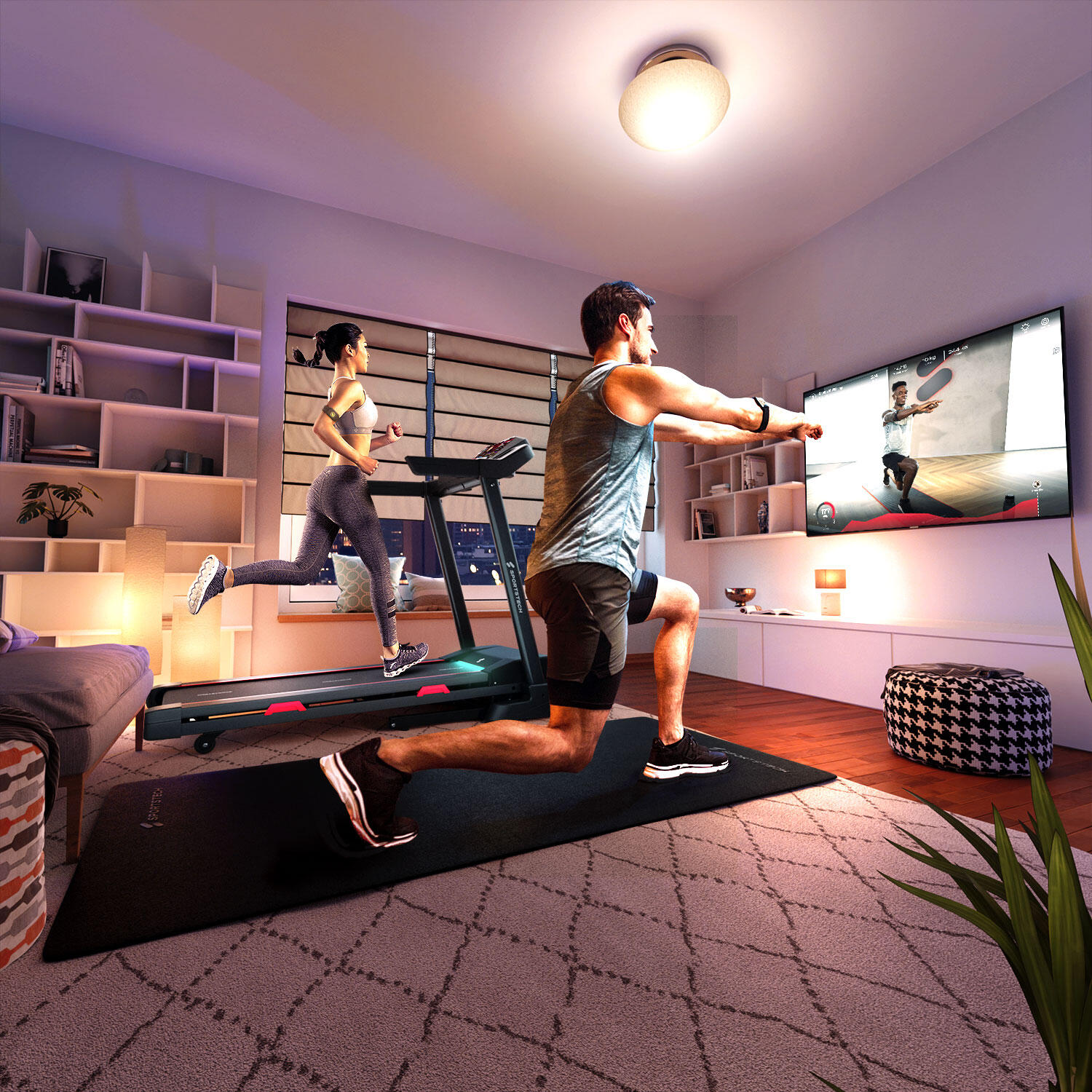 Tapis Course F31 Pliable, Cardio, 12 Programmes, 16km/h, MP3 + Haut-Parleurs 3/9