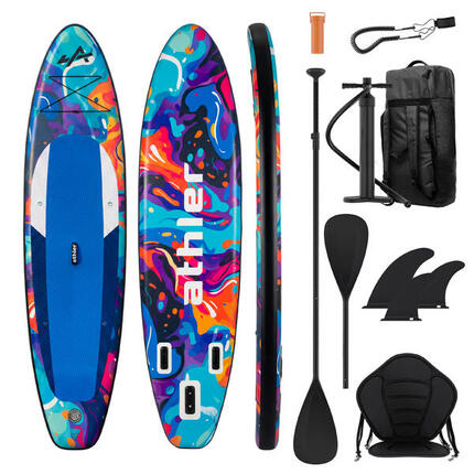 Planche de SUP gonflable Athler Cobia 320 Blue avec siège et pagaie