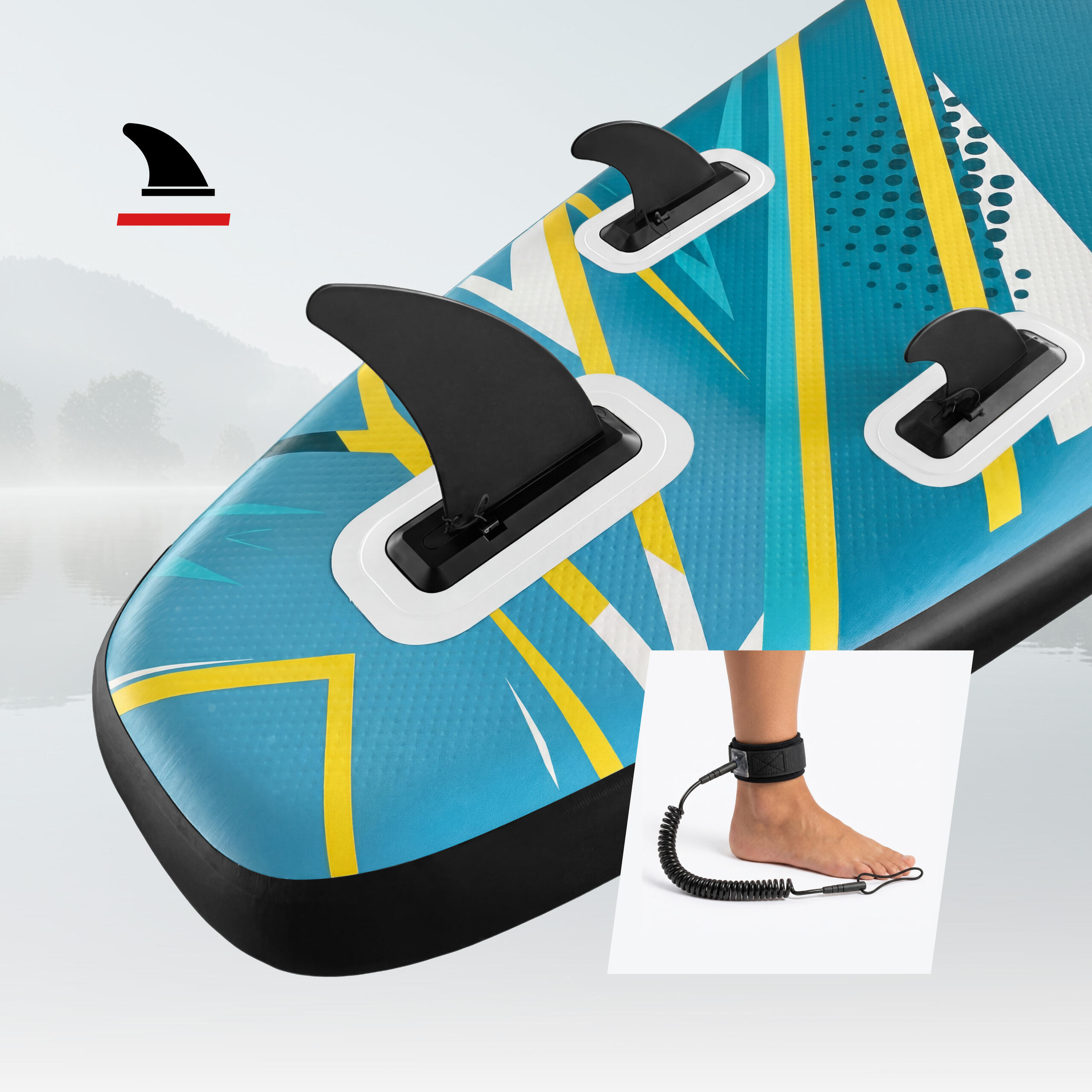 Planche de SUP gonflable Athler Zander 350 Green avec siège et pagaie 5/7