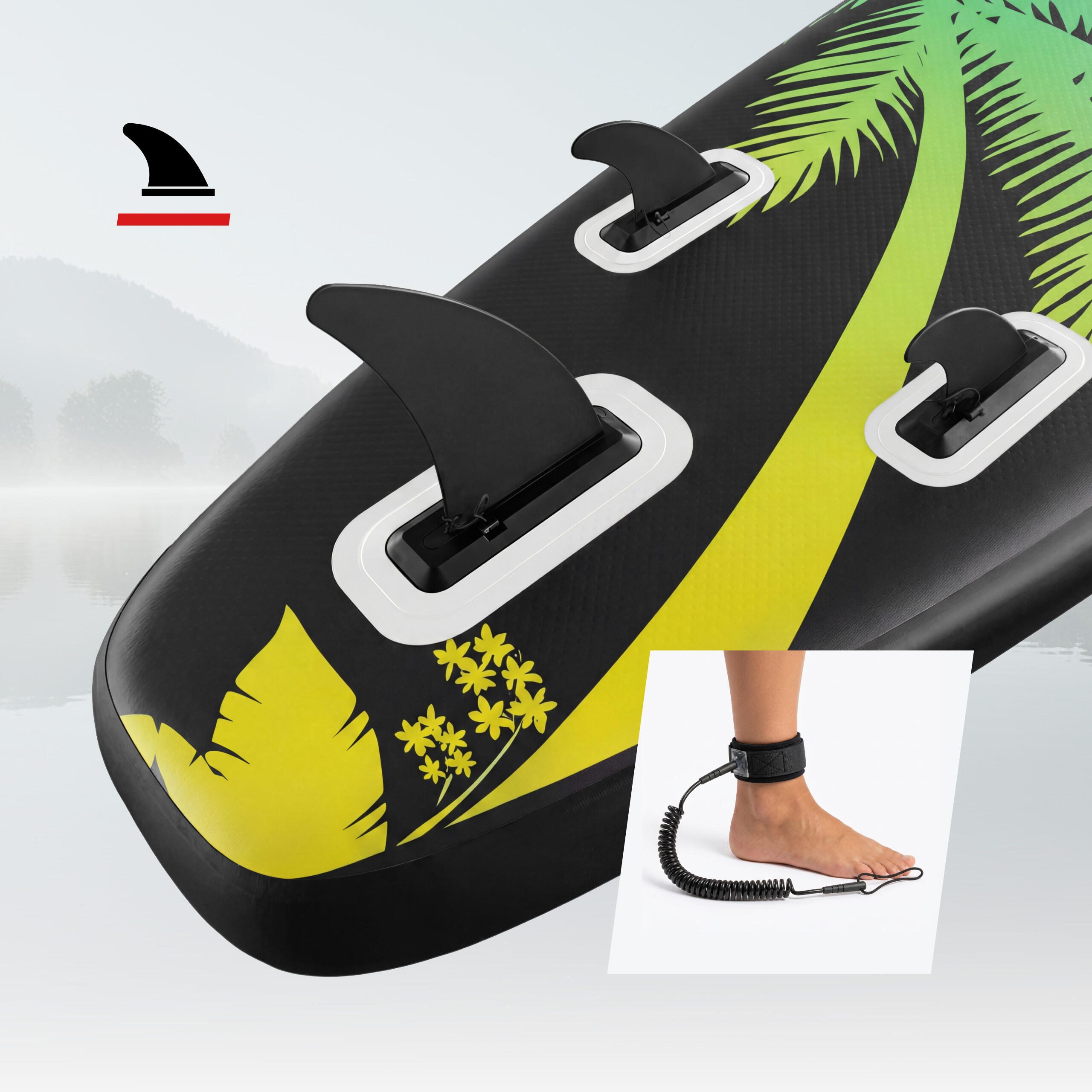 Planche de SUP gonflable Athler Cobia 320 Yellow avec siège et pagaie 5/7
