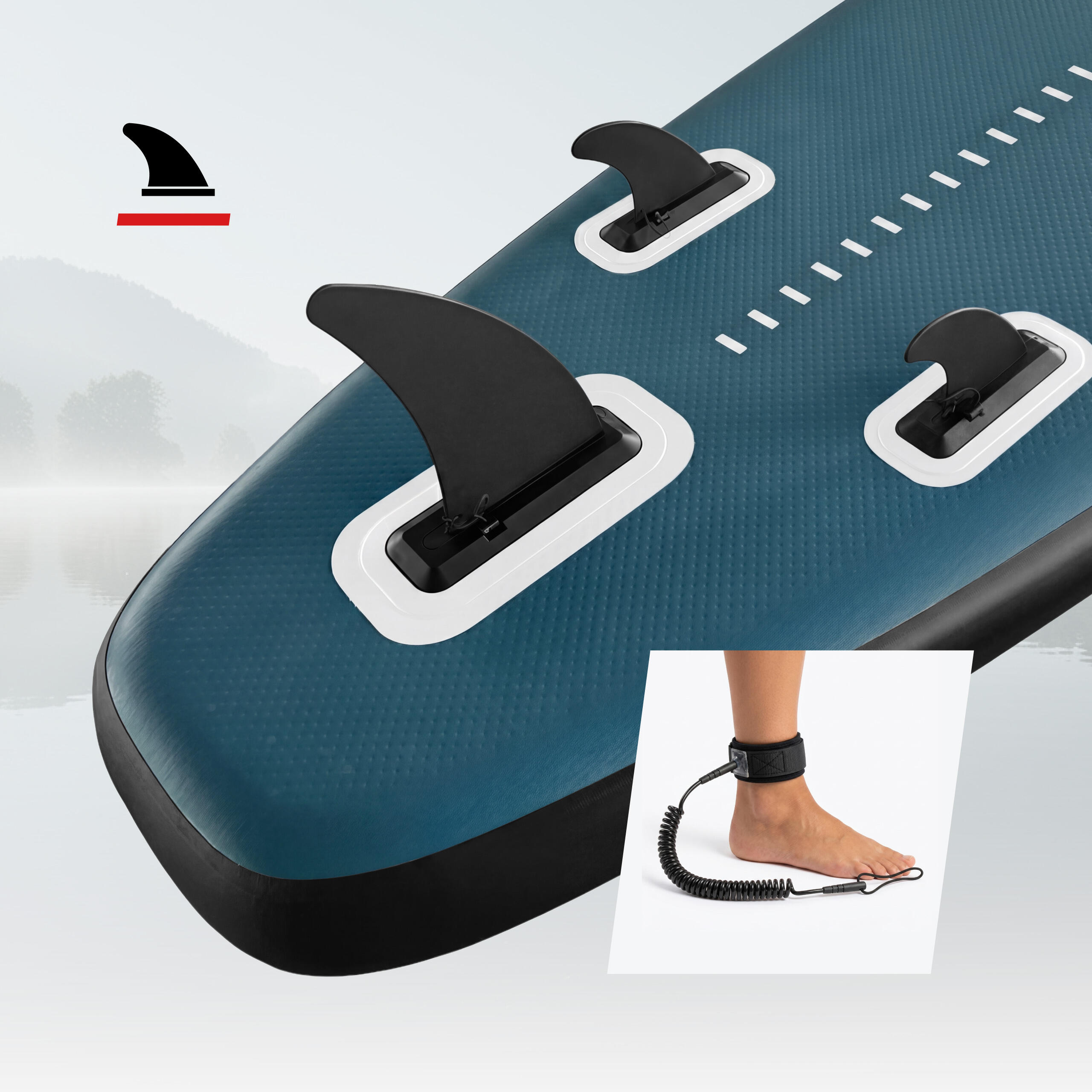 Planche SUP Athler Zander 350 Orange – Gonflable avec siège et pagaie 5/7
