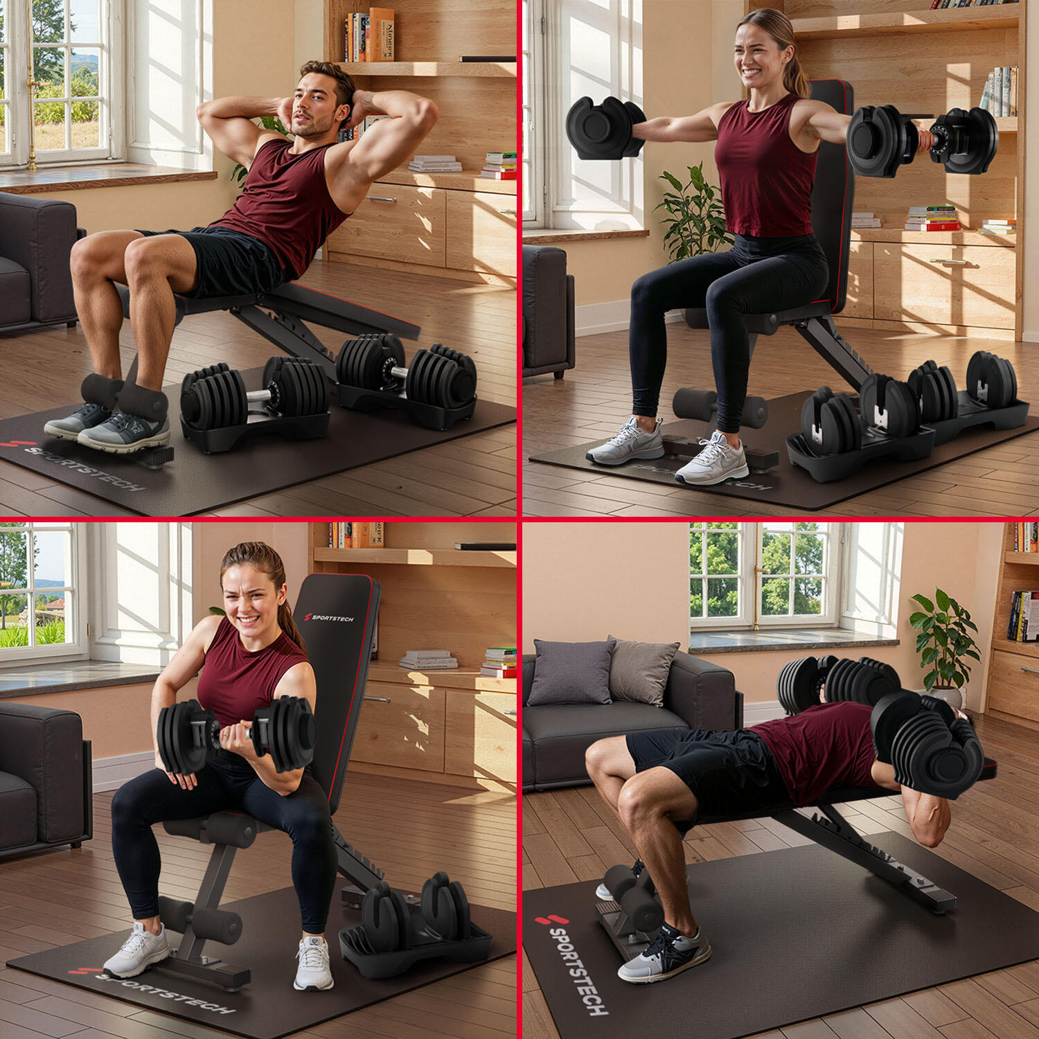 Sportstech Ironmate Haltère 1,5–40 kg – Réglable & Gain de Place 3/7