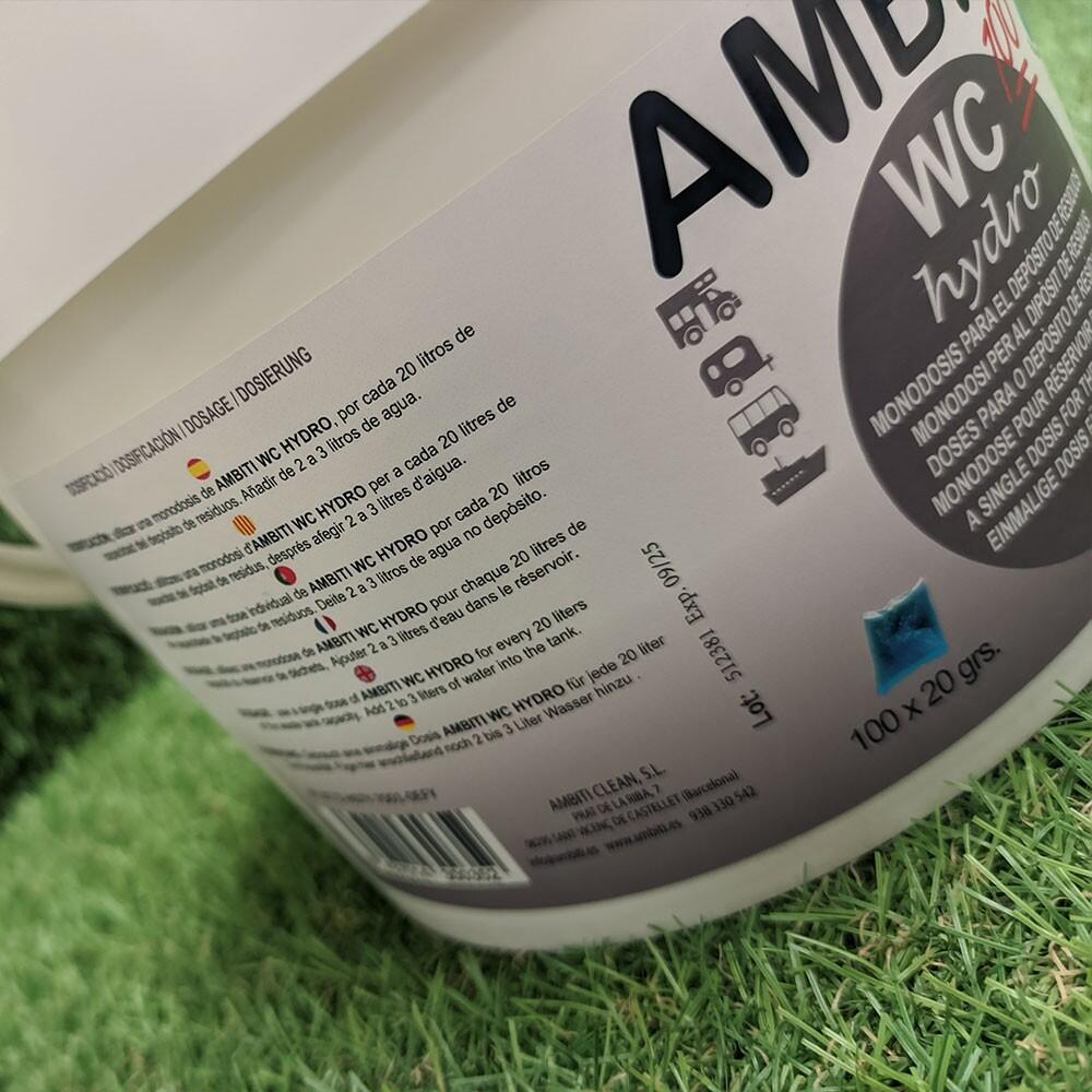Limpiador de WC químico monodosis Ambiti Hydro - 100 ud 4/5
