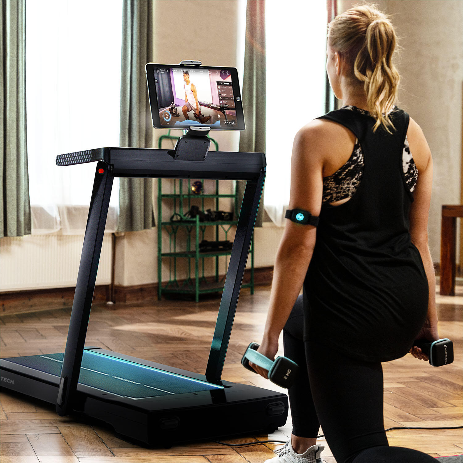 Sportstech sTread Fold Pro – Klappbares Laufband mit App & 11 % Steigung 5/8