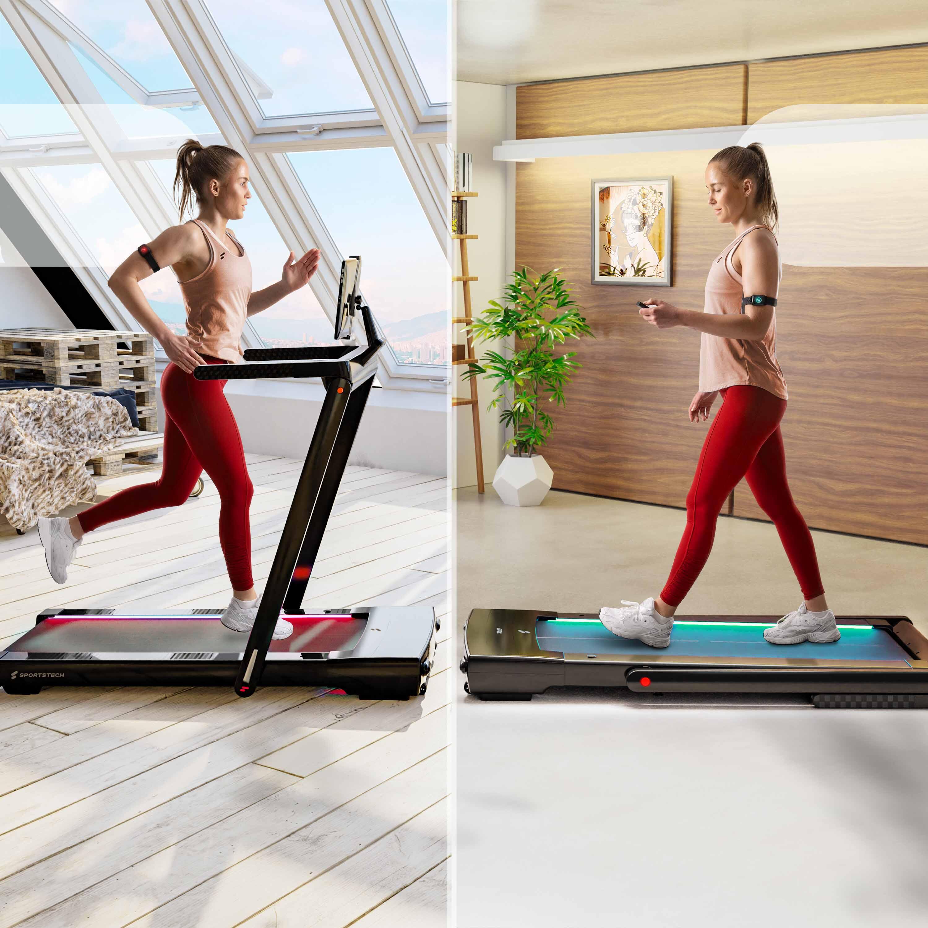 Sportstech sTread Fold Pro – Klappbares Laufband mit App & 11 % Steigung 4/8