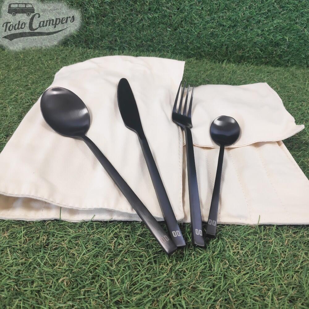 Set de couverts voyage Altea camping table Acier inoxydable 16 pièces 5/6