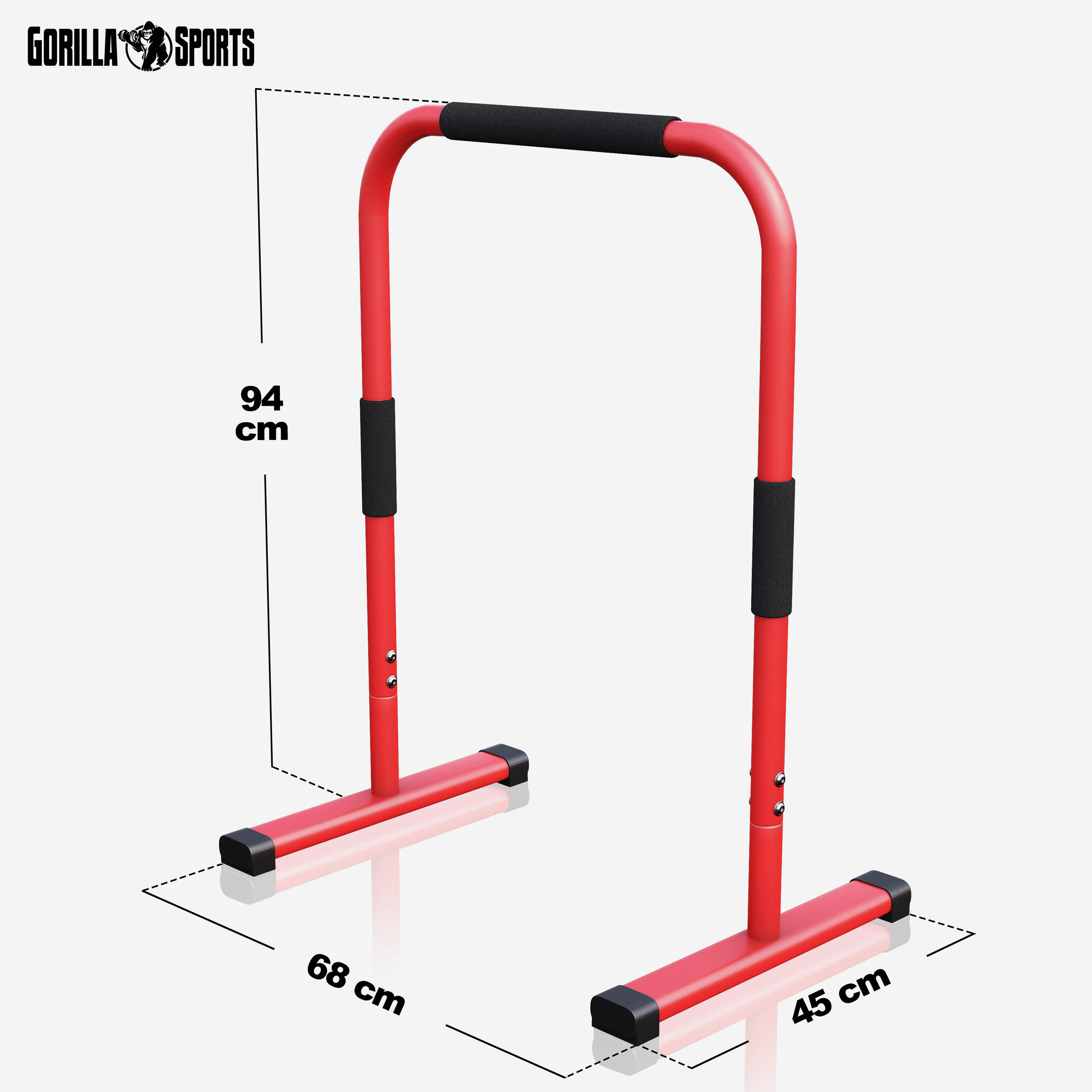 BARRES PARALLÈLES | BARRES A DIPS ET CROSS TRAINING | 94CM | COLORIS AU CHOIX 2/7