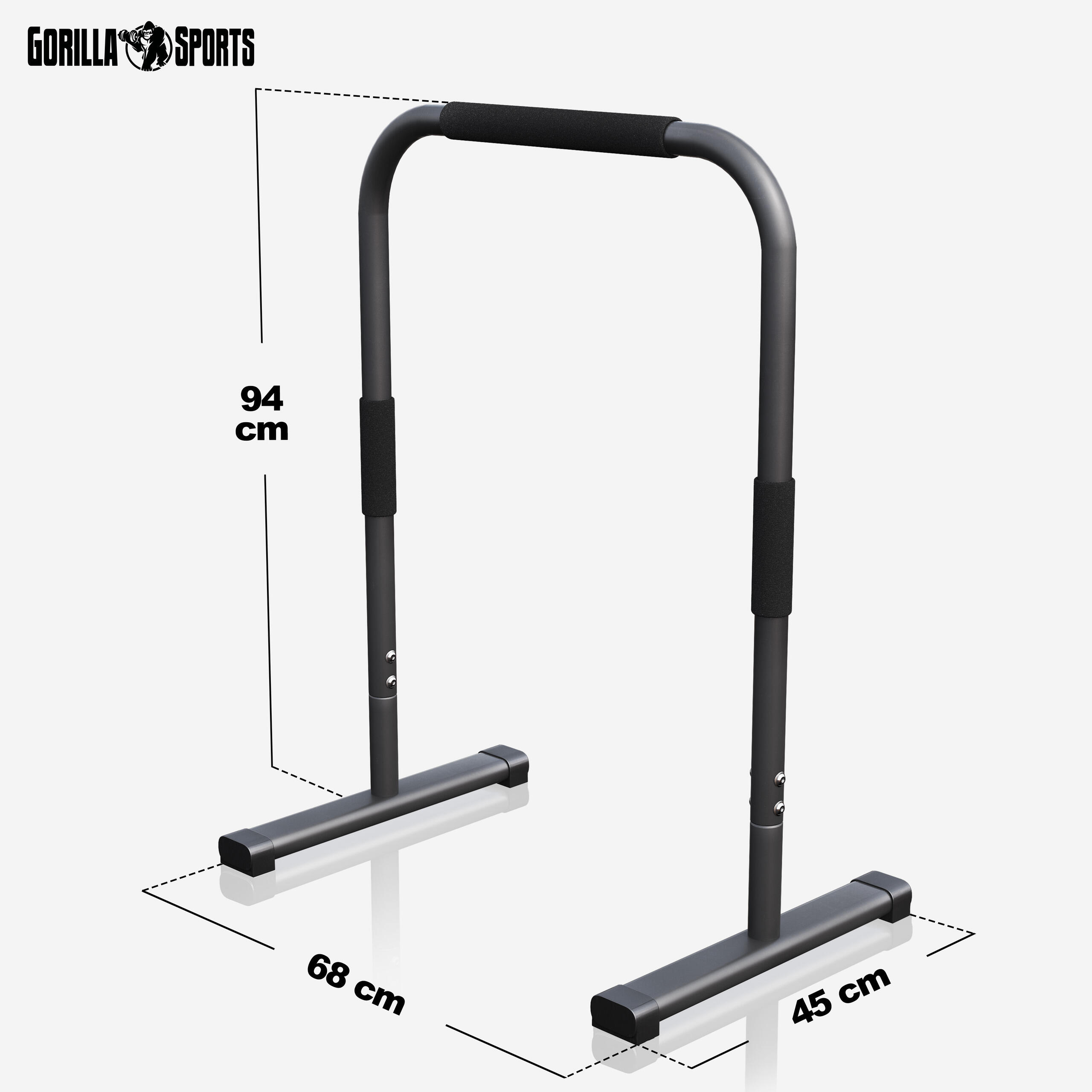 BARRES PARALLÈLES | BARRES A DIPS ET CROSS TRAINING | 94CM | COLORIS AU CHOIX 2/7