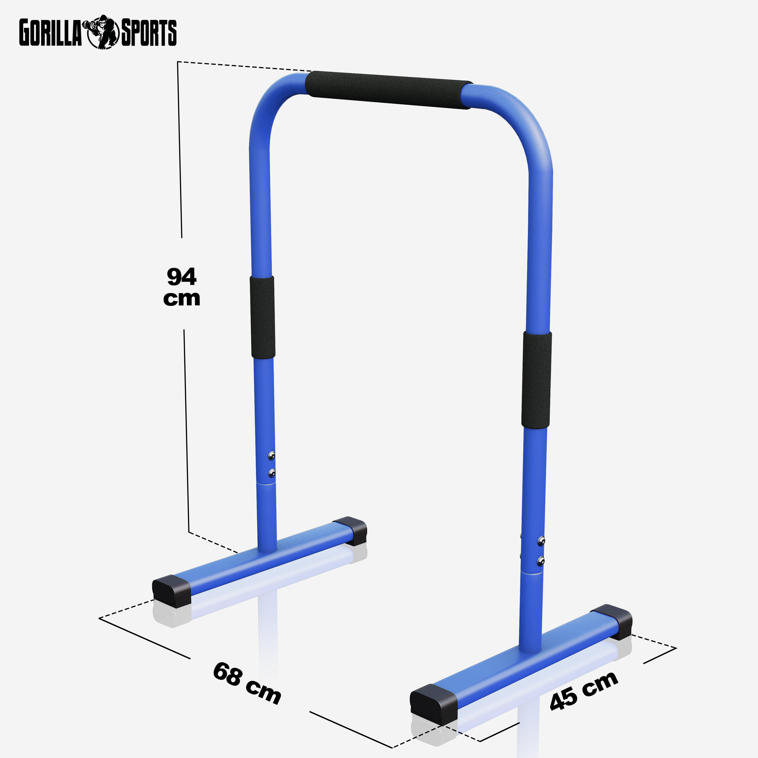 BARRES PARALLÈLES | BARRES A DIPS ET CROSS TRAINING | 94CM | COLORIS AU CHOIX 2/7