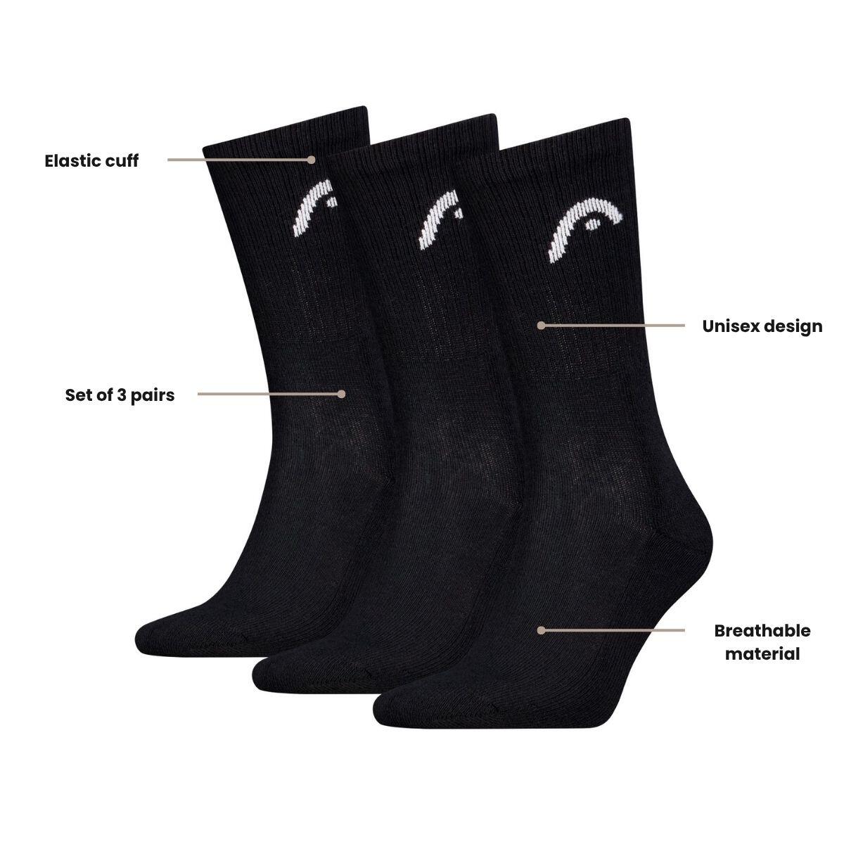Chaussettes de sport entraînement 12 paires Noir 4/4