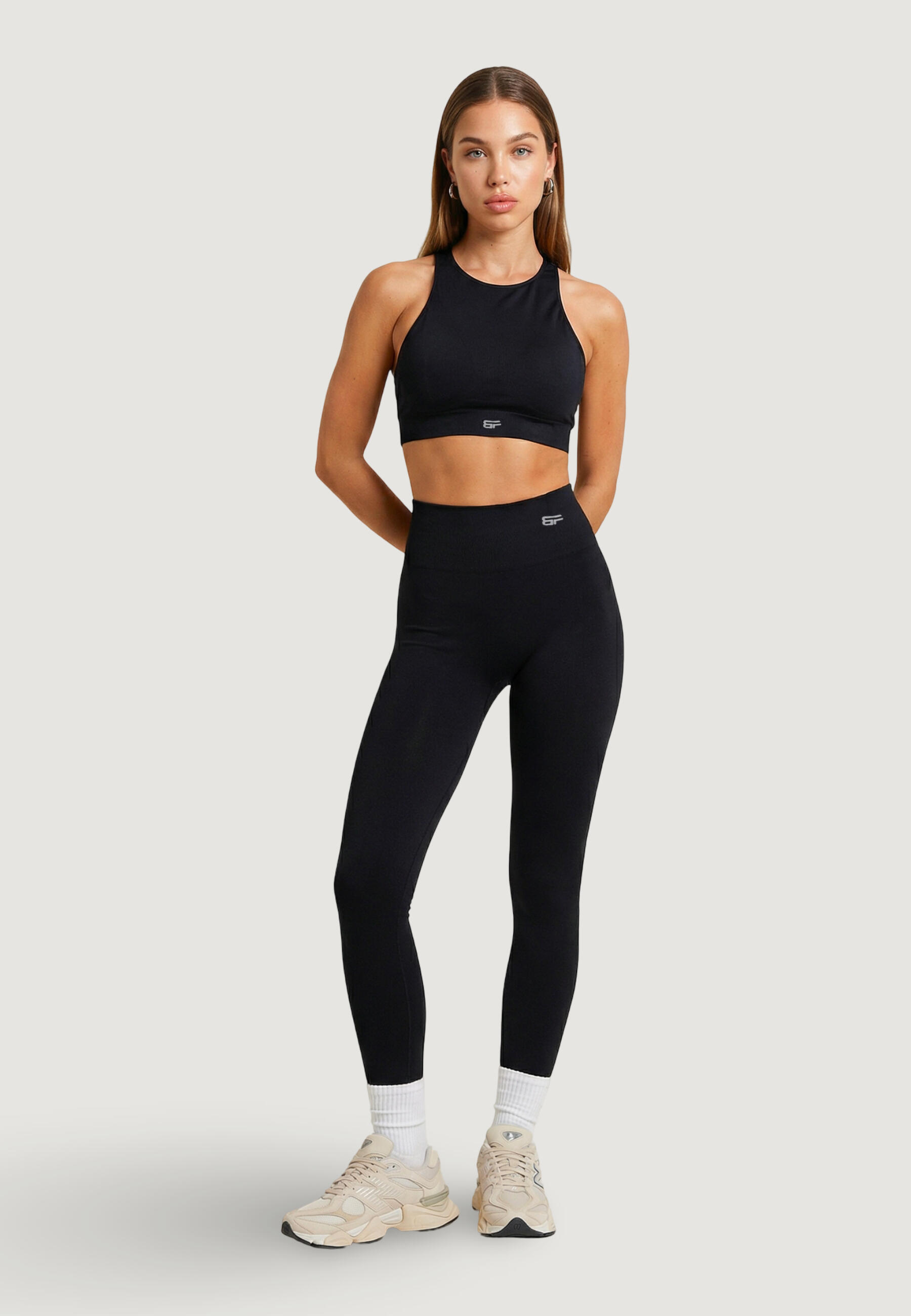 Bandeau top TOP GO DAMES Zwart 3/4