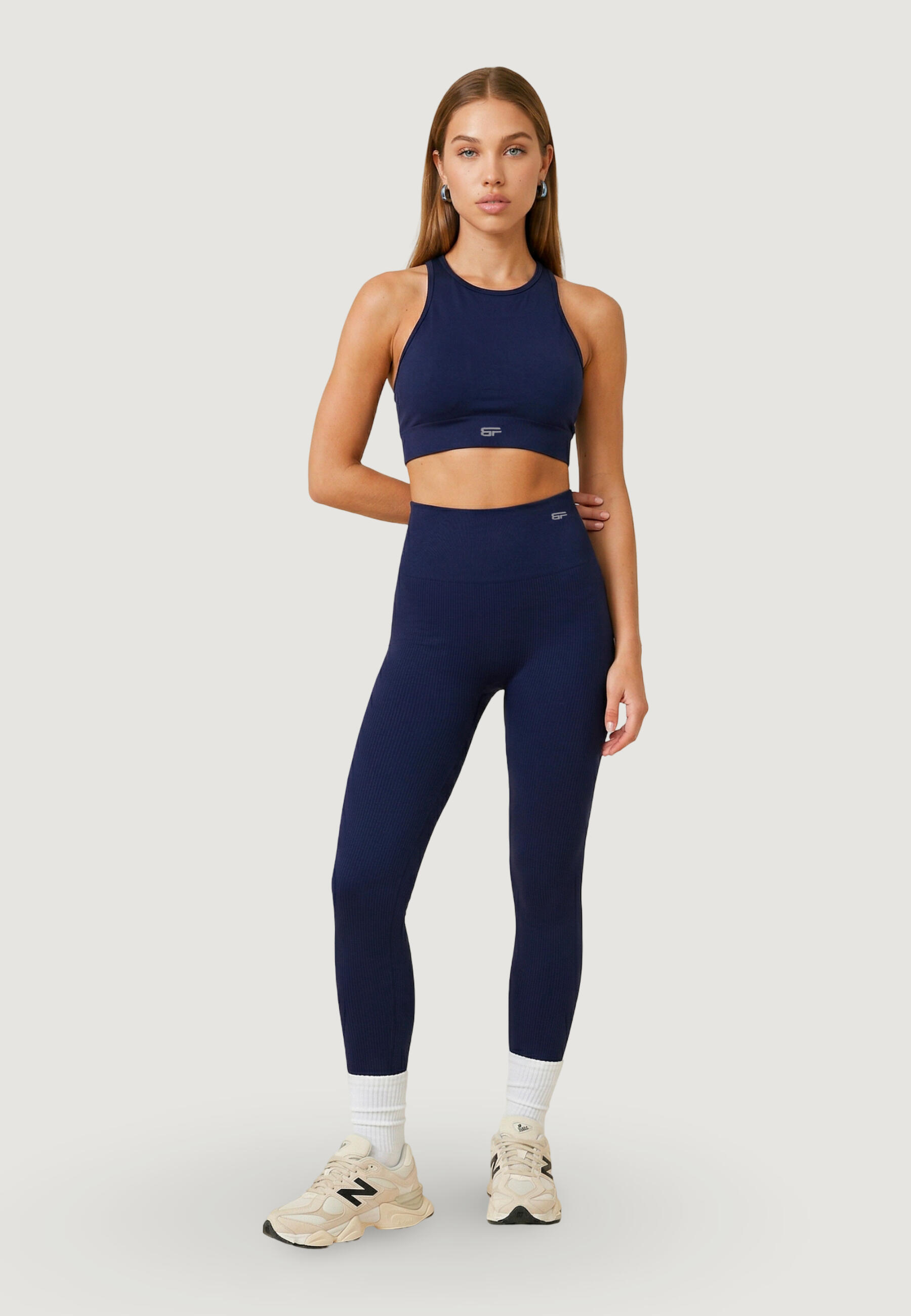legging LEGGINGS EVERYDAY FEMME bleu 3/4