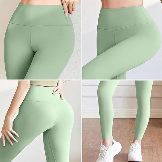 Colanti dama de fitness modelatori cu talie inalta, marimea S, 82x28x30, verde