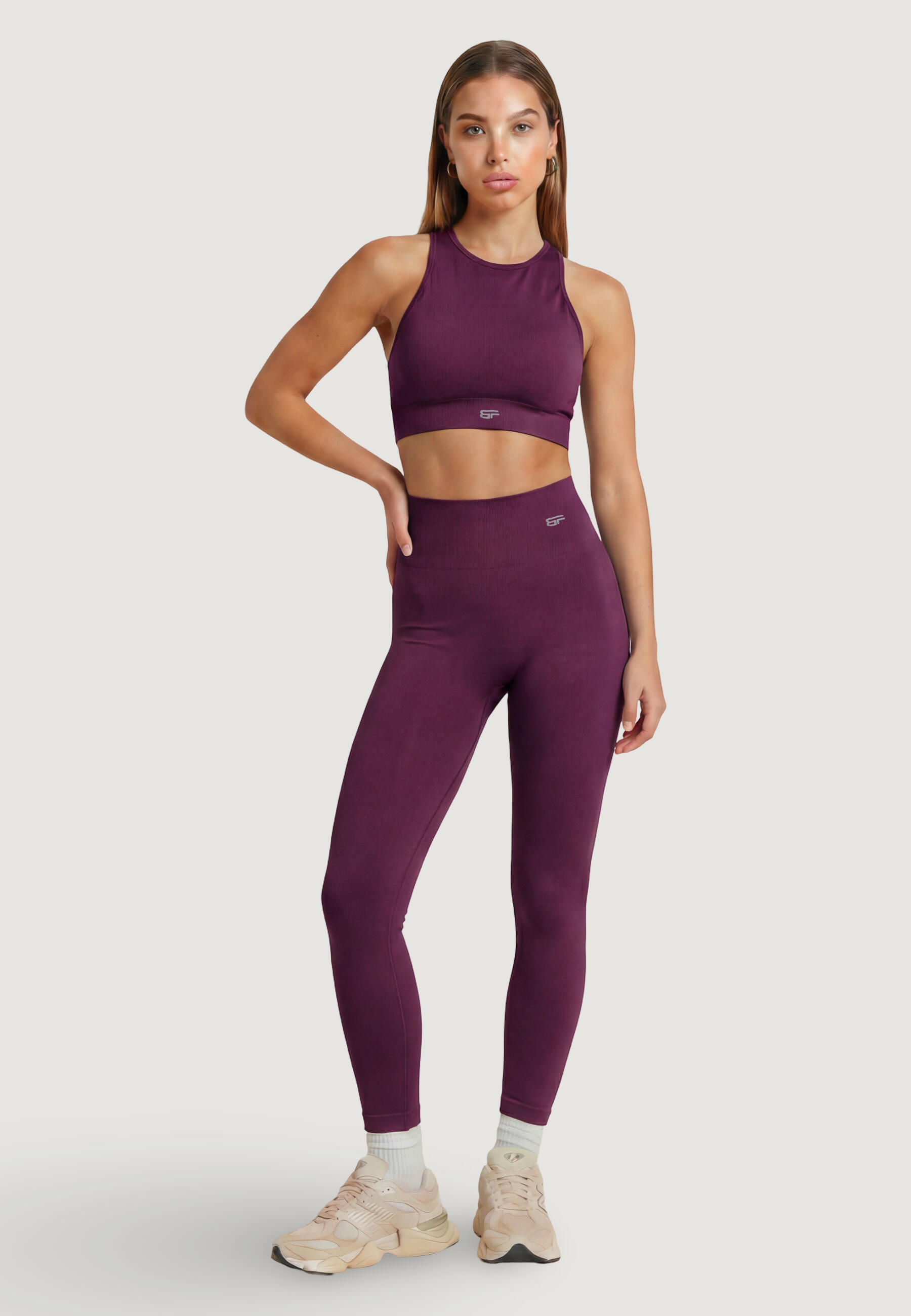 legging LEGGINGS EVERYDAY FEMME violet royal 4/4