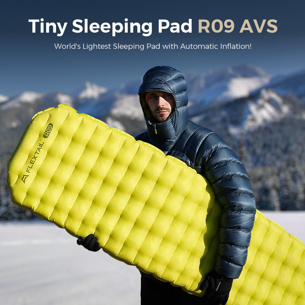 Matelas TINY AVS R09 Mummy Large 196×55 cm R-Value 9.4, vert 3/7